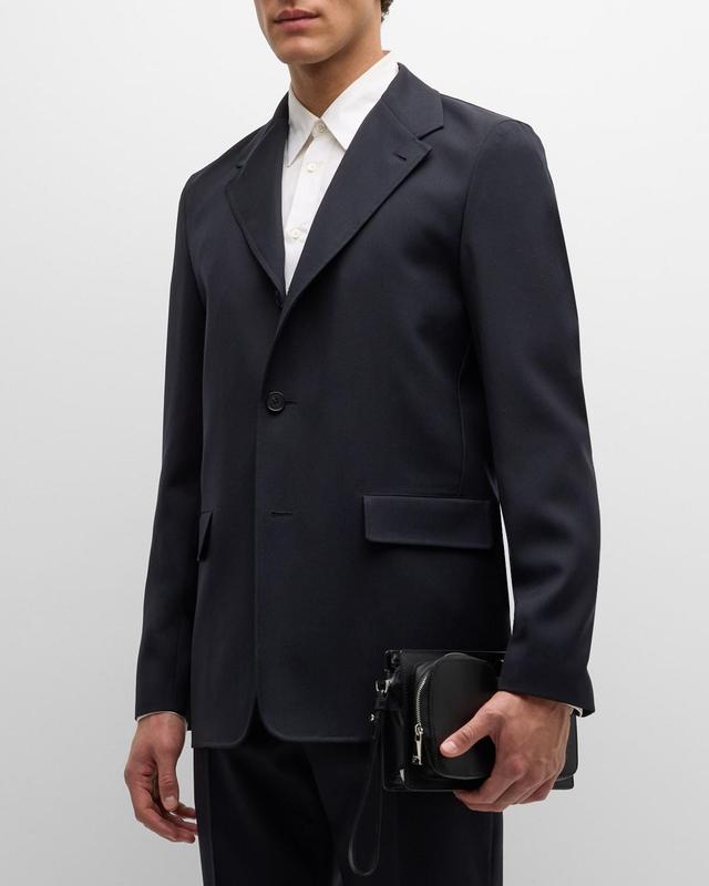 Mens Wool Gabardine Suit Jacket Product Image