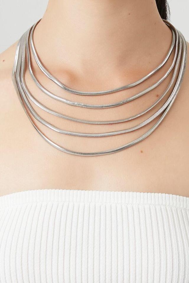 Layered Omega Chain Necklace | Forever 21 Product Image