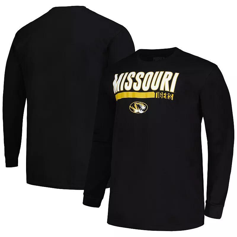 Mens Profile Missouri Tigers Big & Tall Two-Hit Long Sleeve T-Shirt Product Image