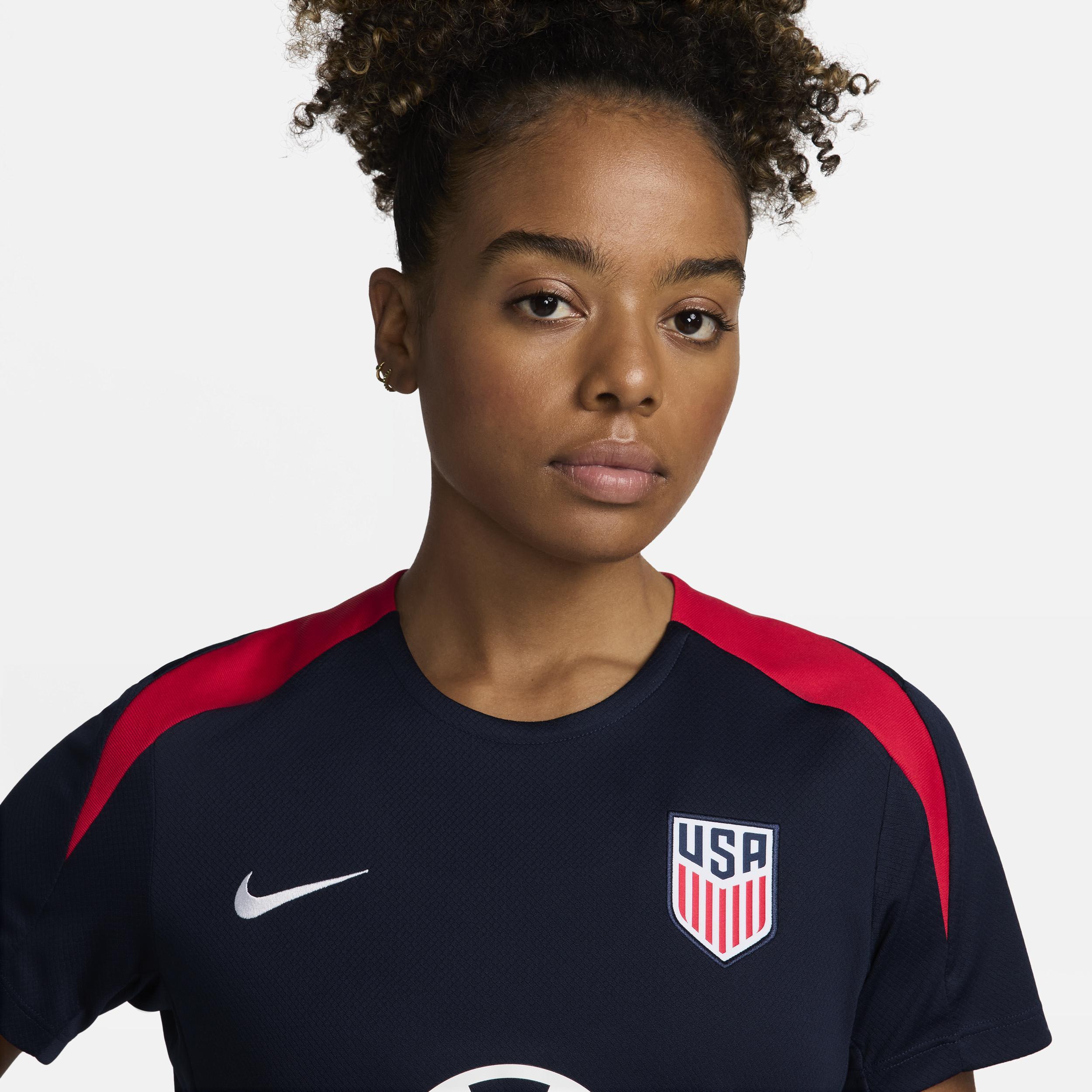 USMNT Strike Nike Women's Dri-FIT Soccer Short-Sleeve Knit Top Product Image