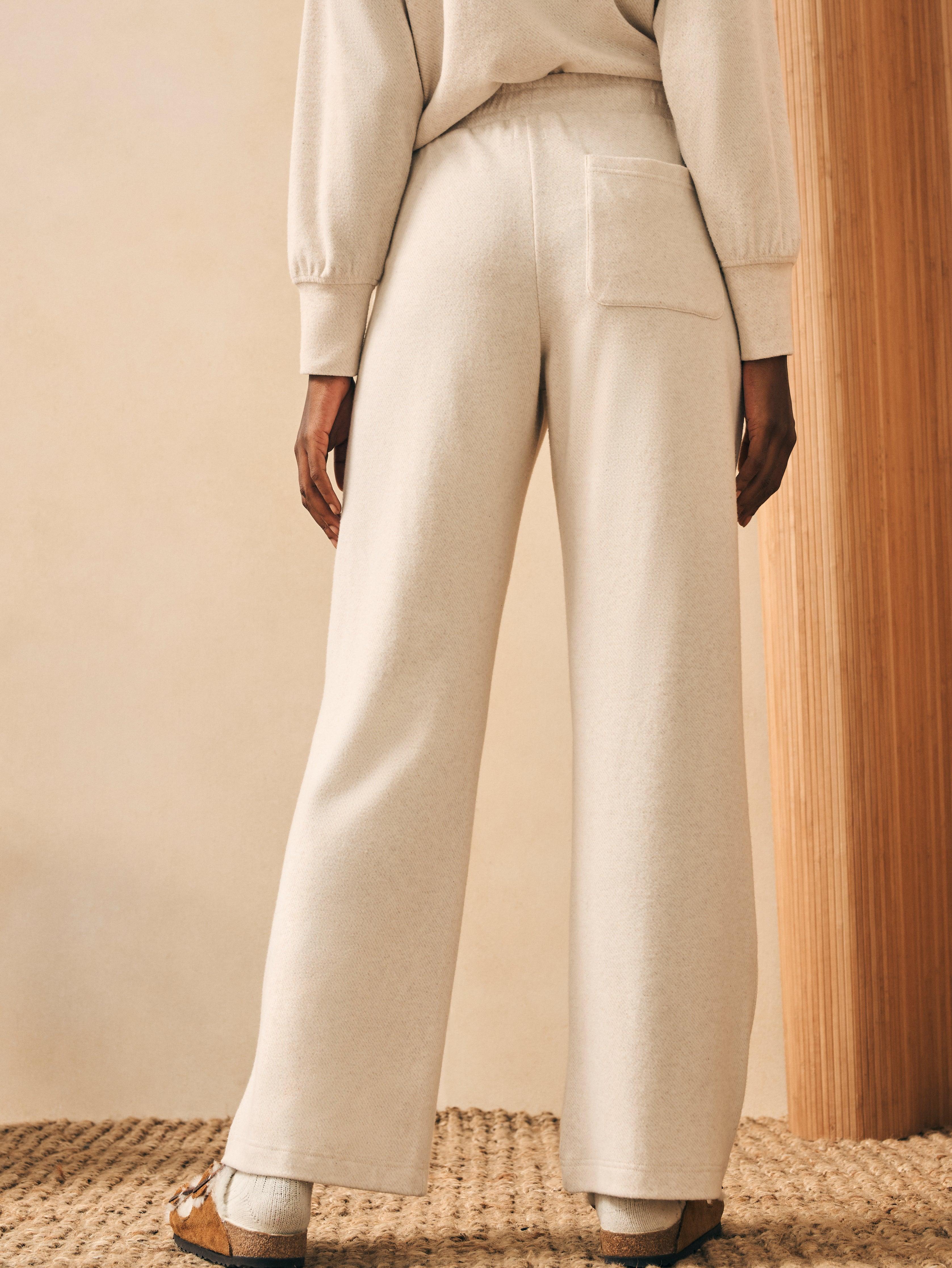 Legend™ Lounge Wide Leg Pant - Off White Female Product Image