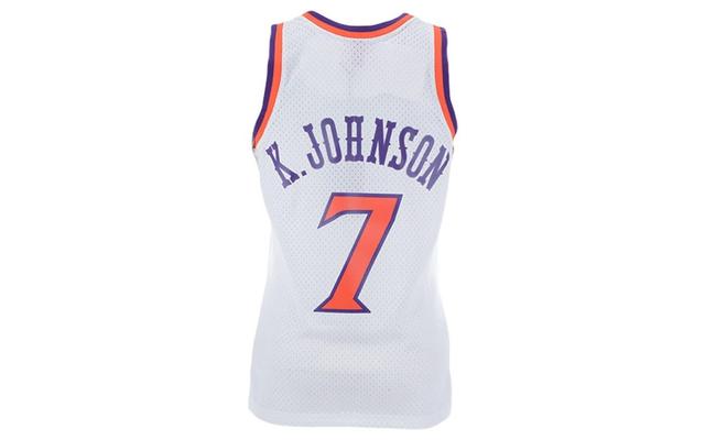 Mens Mitchell & Ness Kevin Johnson White Phoenix Suns 1989-90 Hardwood Classics Swingman Jersey Product Image