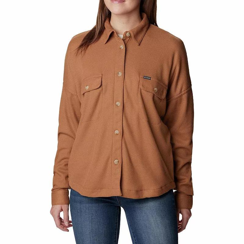 Womens Columbia Holly Hideaway Waffle Shirt Jacket Product Image