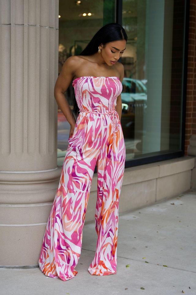 Wild Love Jumpsuit - Pink/combo Product Image