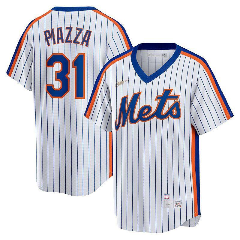 Mens Nike Mike Piazza New York Mets Home Cooperstown Collection Player Jersey Product Image