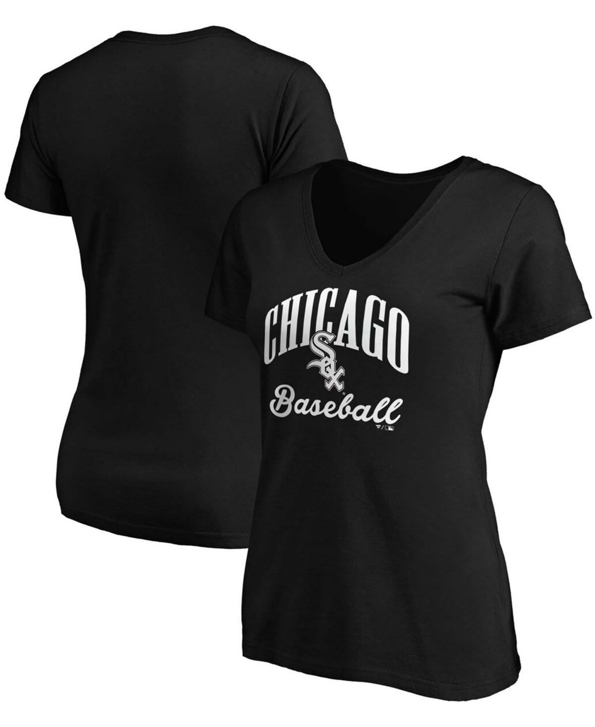 Womens Fanatics Branded Chicago White Sox Victory Script V-Neck T-Shirt Product Image