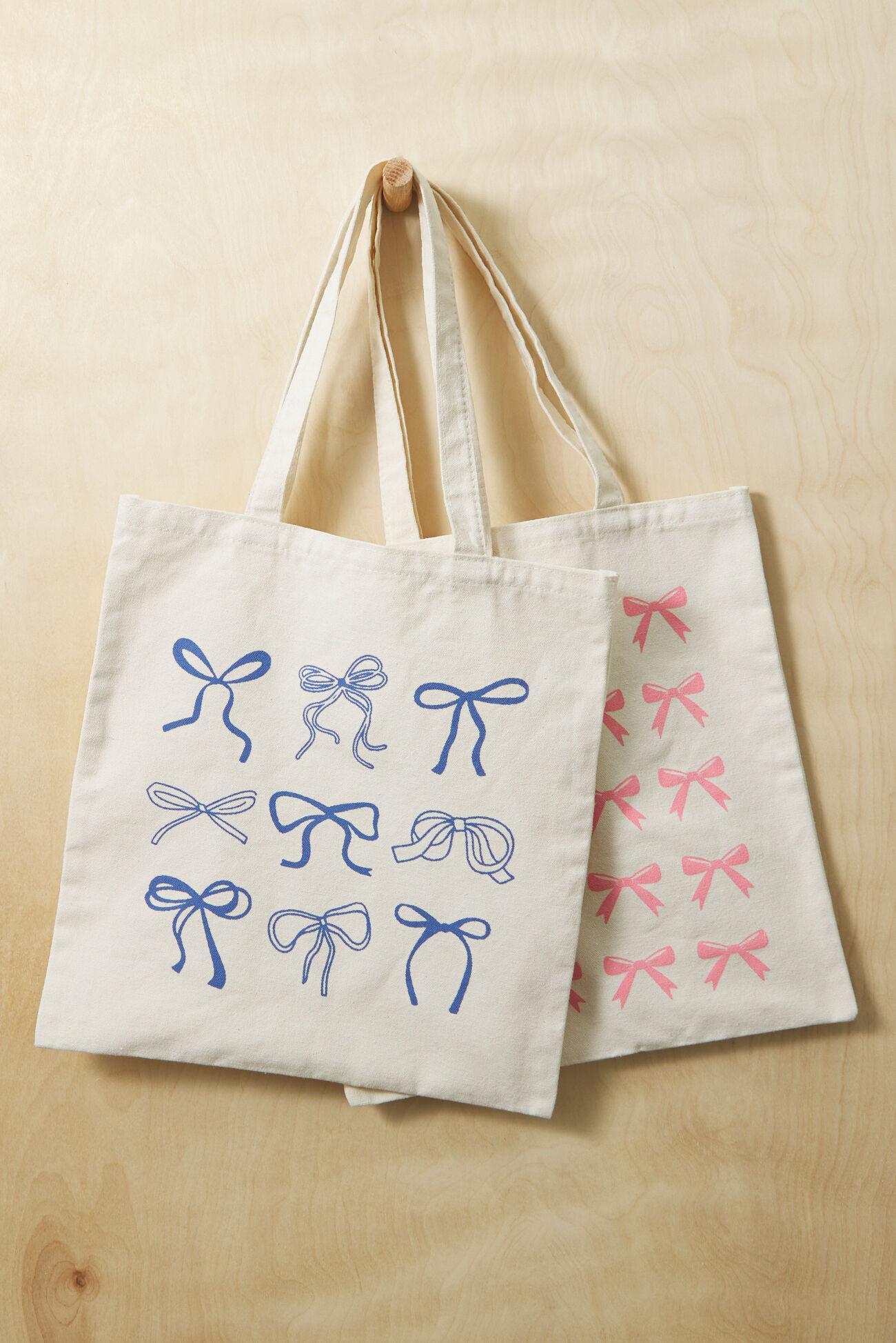 Canvas Bow Tote Bag Product Image