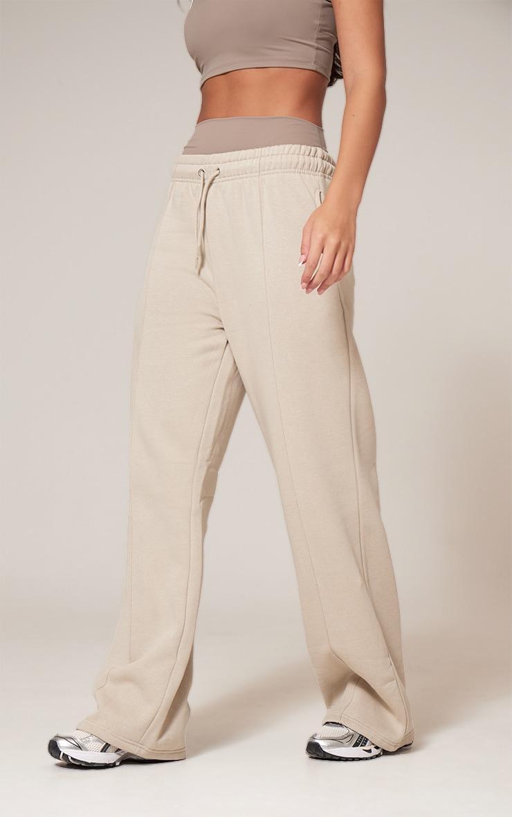 Pebble Seam Detail Straight Leg Joggers Product Image