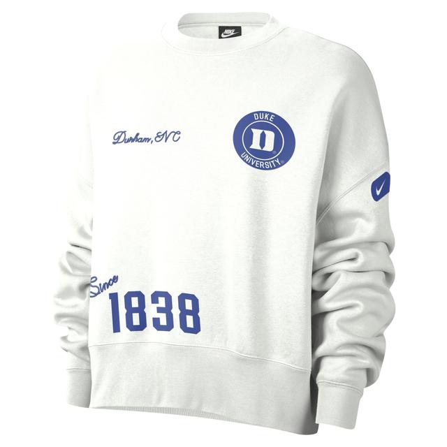 Duke Nike Womens College Crew-Neck Sweatshirt Product Image