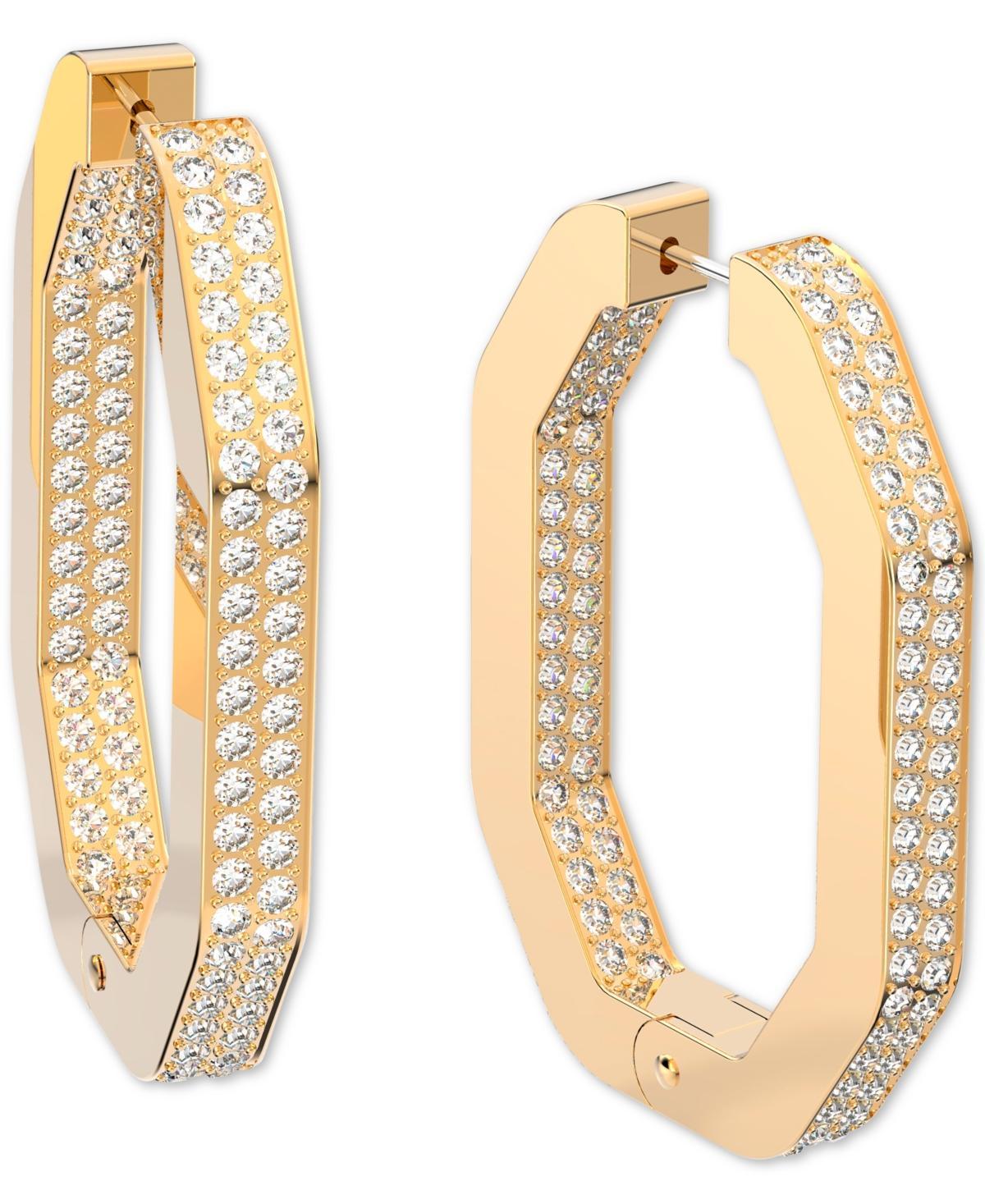 Swarovski Dextera Large Pav Hexagonal Hoop Earrings Product Image