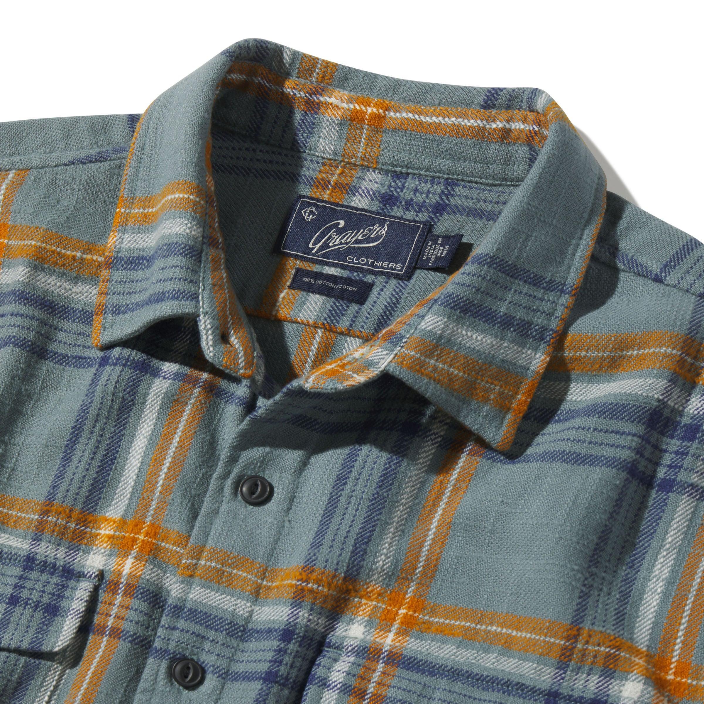 Vintage Slub Twill Shirt - Blue Lead Buckthorn Product Image