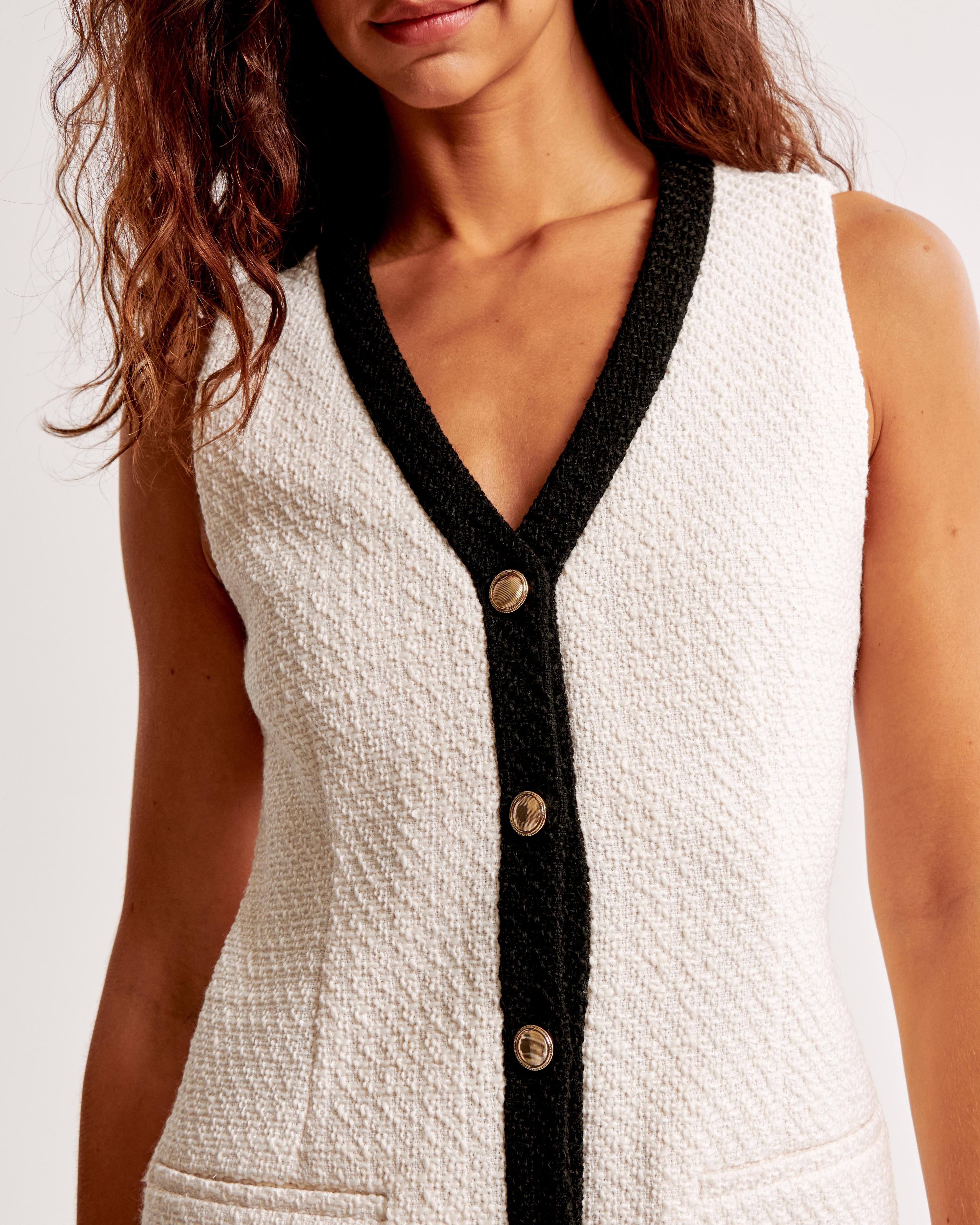 The A&F Mara Tweed Vest Mini Dress Product Image