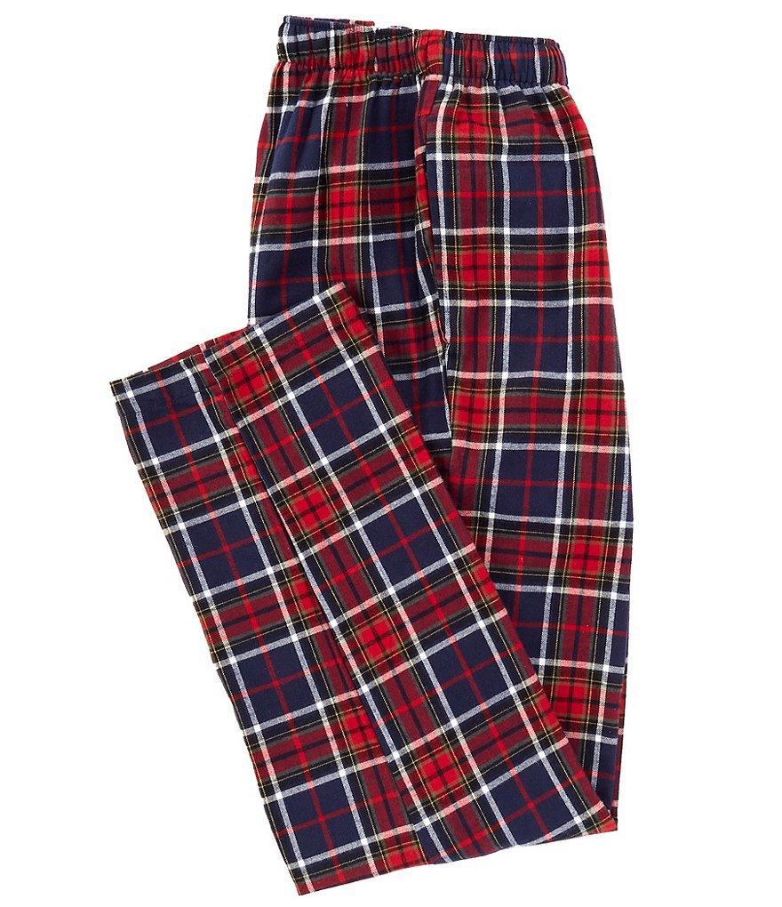 Roundtree & Yorke Portuguese Flannel Plaid Sleep Pants Product Image