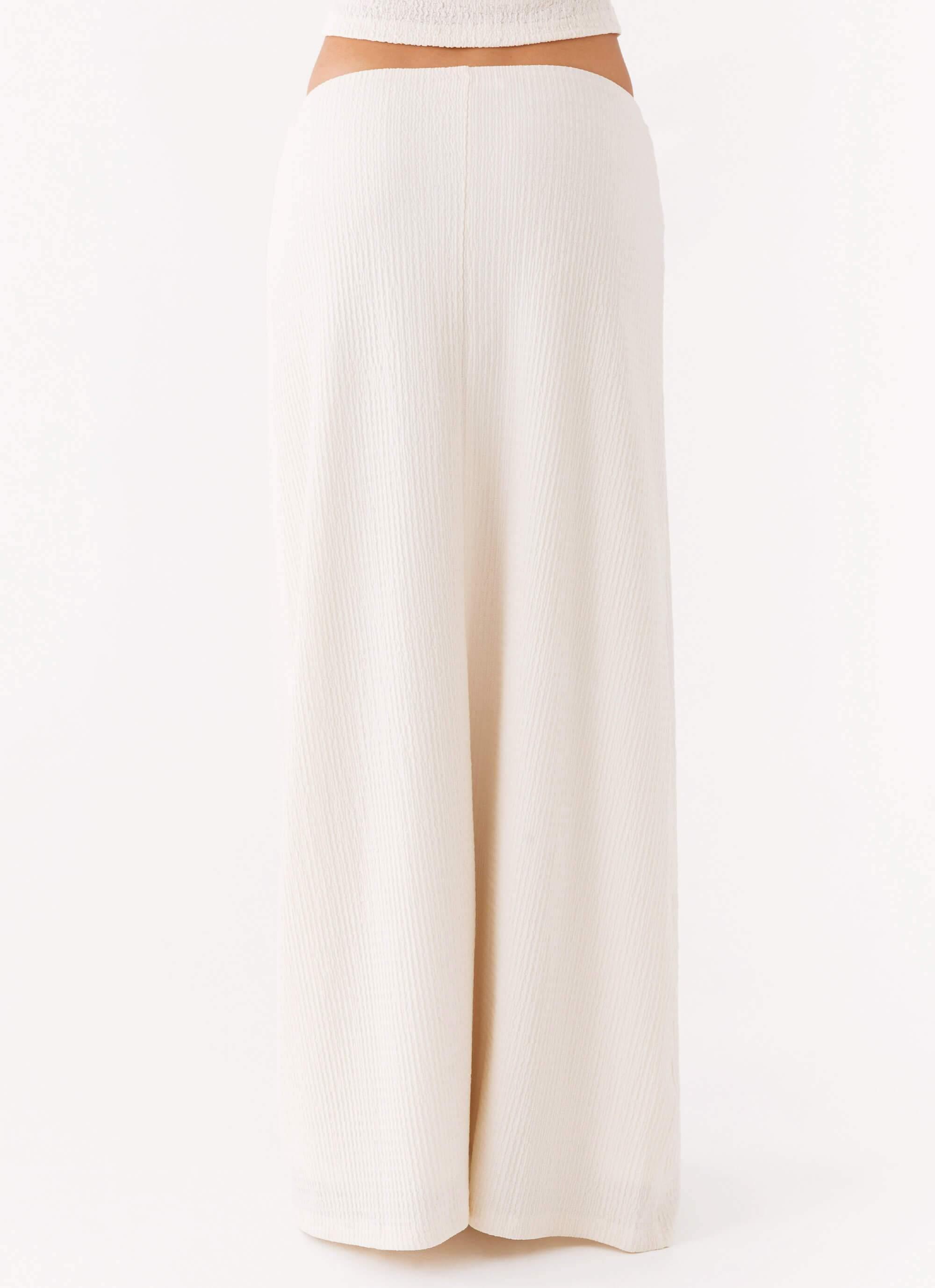 Tatum Low Rise Maxi Skirt - Ivory Product Image