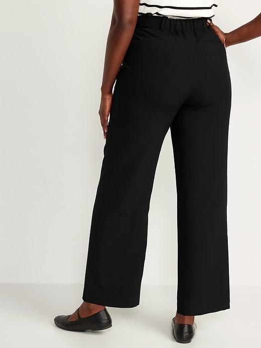 Extra High-Waisted Taylor Wide-Leg Trouser Pants Product Image