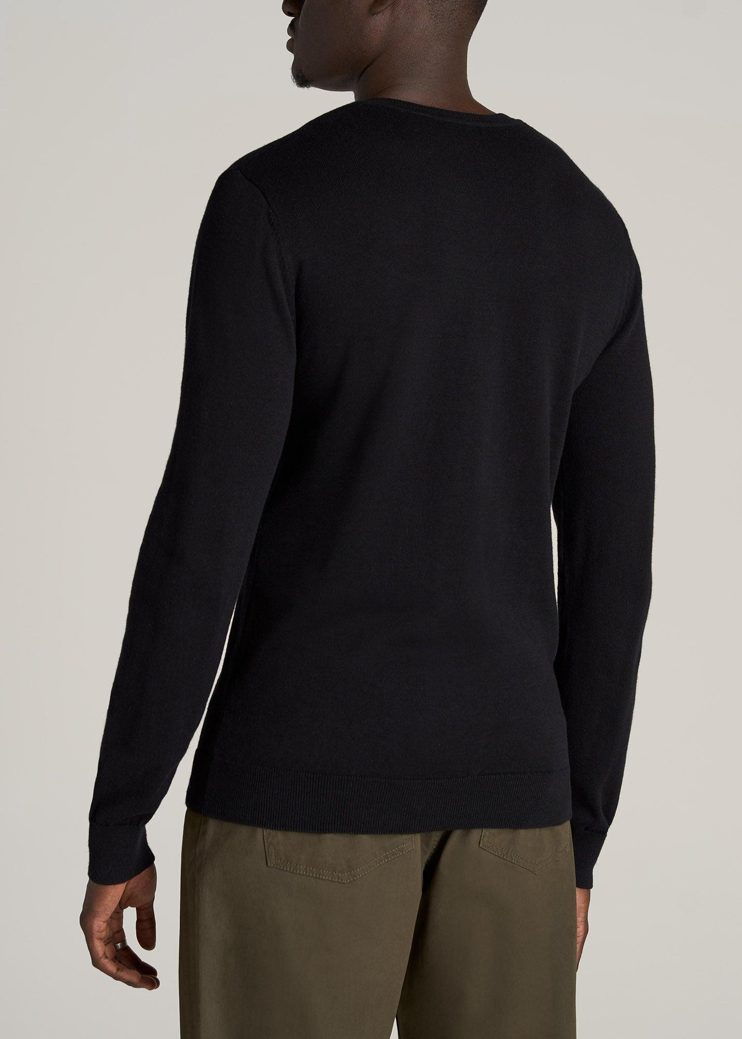 Everyday V-Neck Tall Men's Sweater in Black Male Product Image