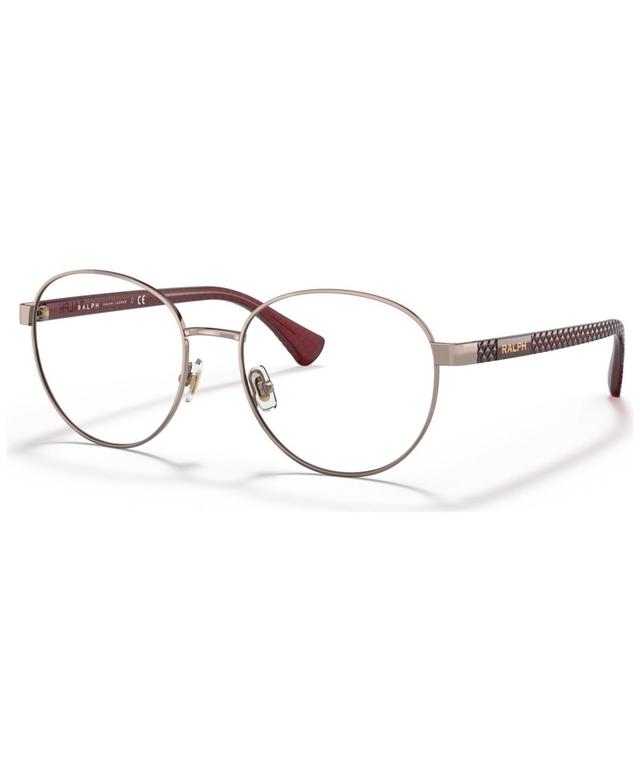 Ralph by Ralph Lauren Womens Round Eyeglasses RA6050 - Shiny Pale Silver-Tone Product Image