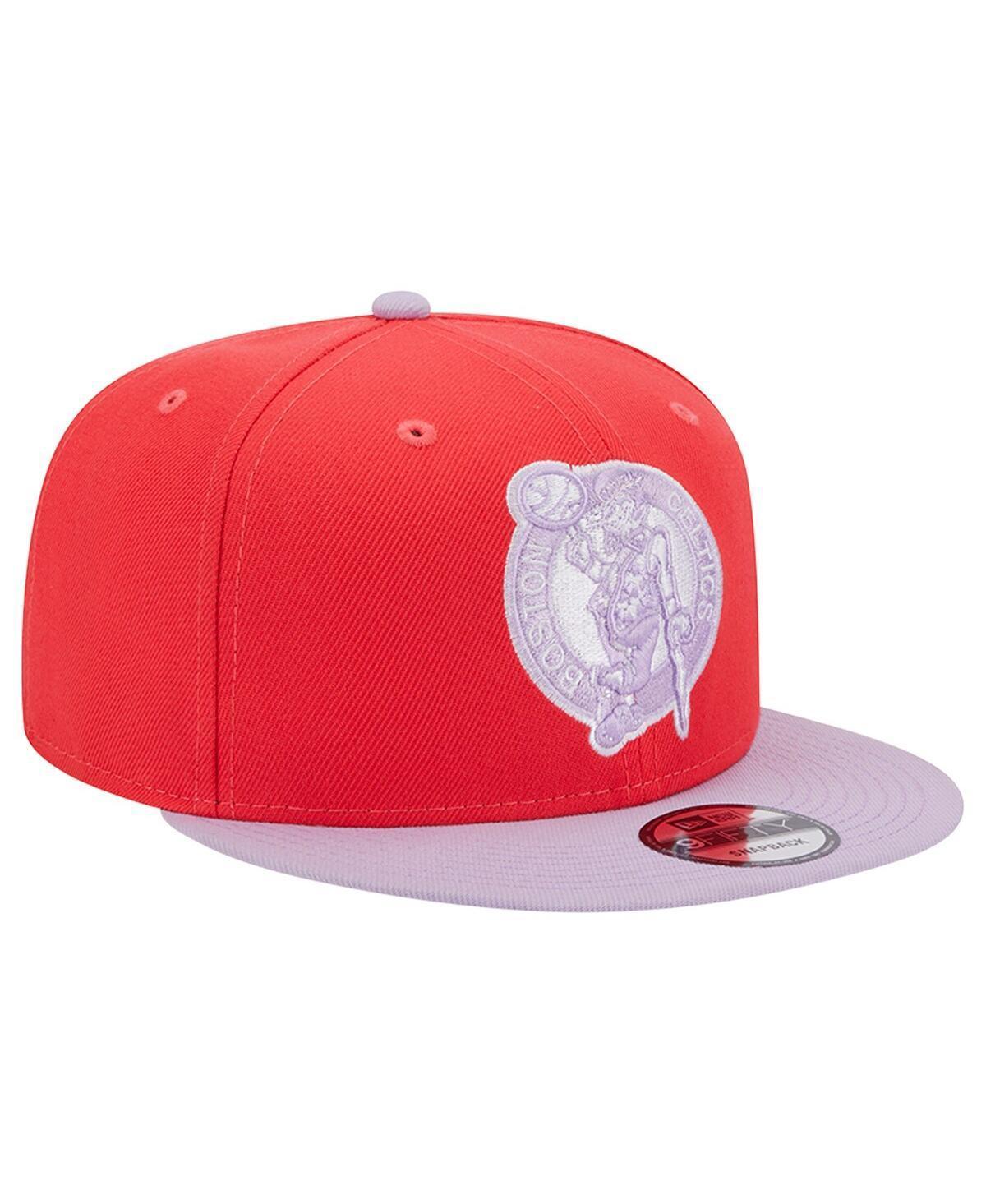 Mens New Era Red Boston Celtics 2-Tone Color Pack 9FIFTY Snapback Hat - Red Product Image