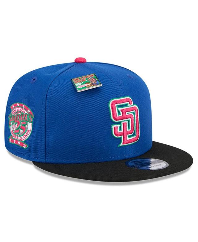 New Era Mens Royal San Diego Padres Watermelon Big League Chew Flavor Pack 9FIFTY Snapback Hat - Royal, Black Product Image