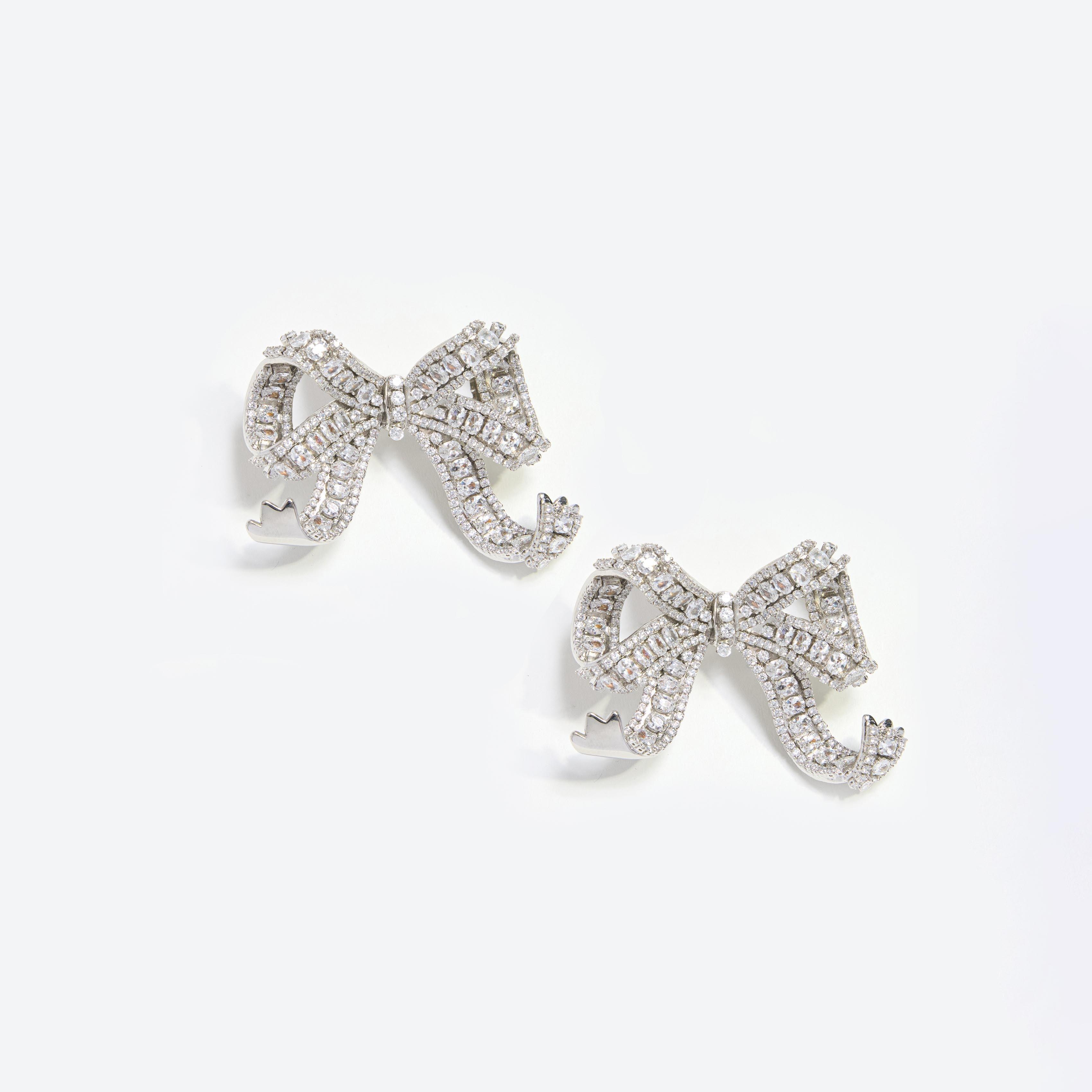 Crystal Bow Earrings Product Image