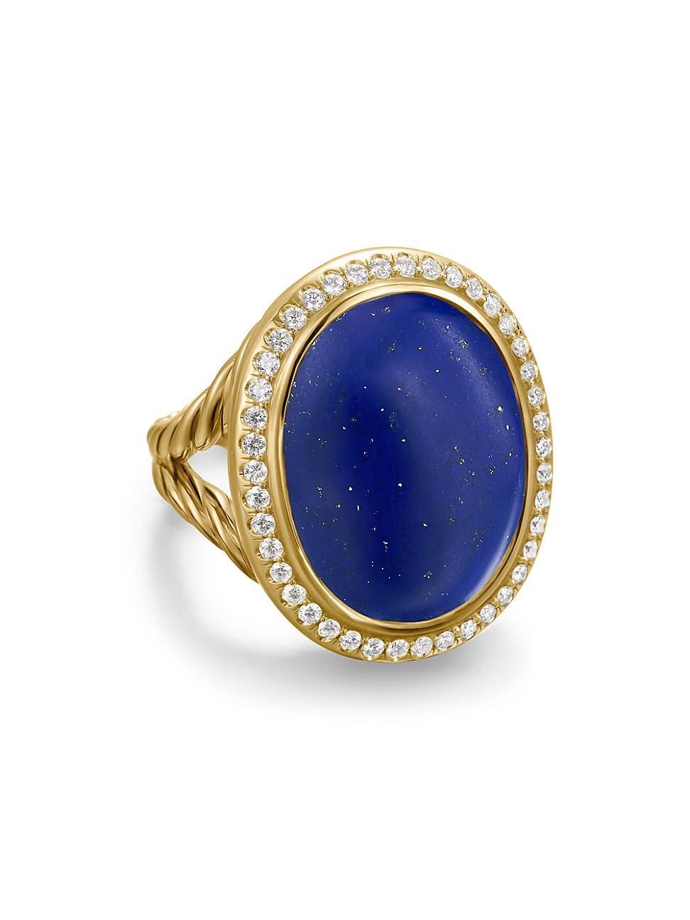 Womens Albion Oval Ring in 18K Yellow Gold Product Image