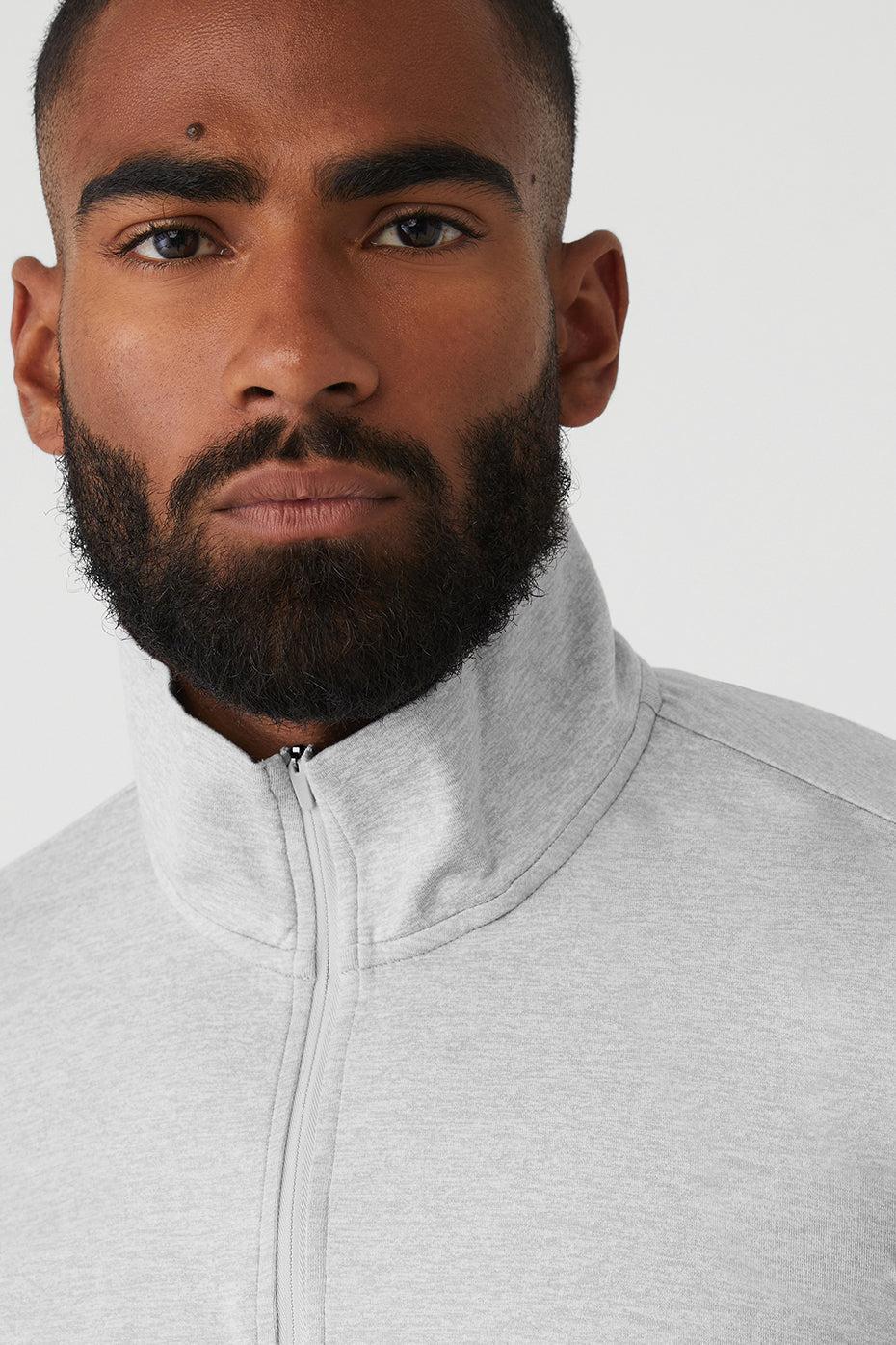 Conquer 1/4 Zip Reform Long Sleeve - Athletic Heather Grey Product Image