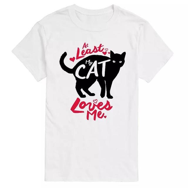 Mens At Least My Cat Loves Me Tee Product Image