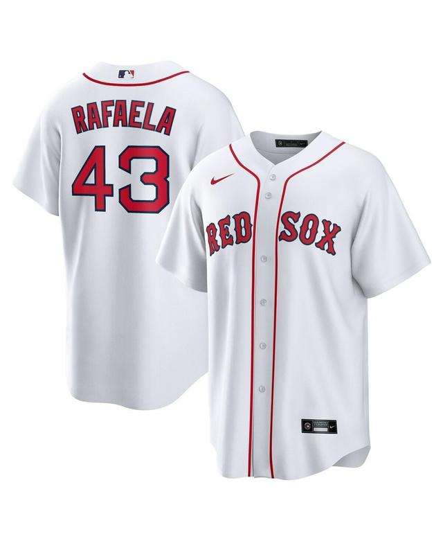 Nike Mens Ceddanne Rafaela White Boston Red Sox Home Replica Jersey - White Product Image