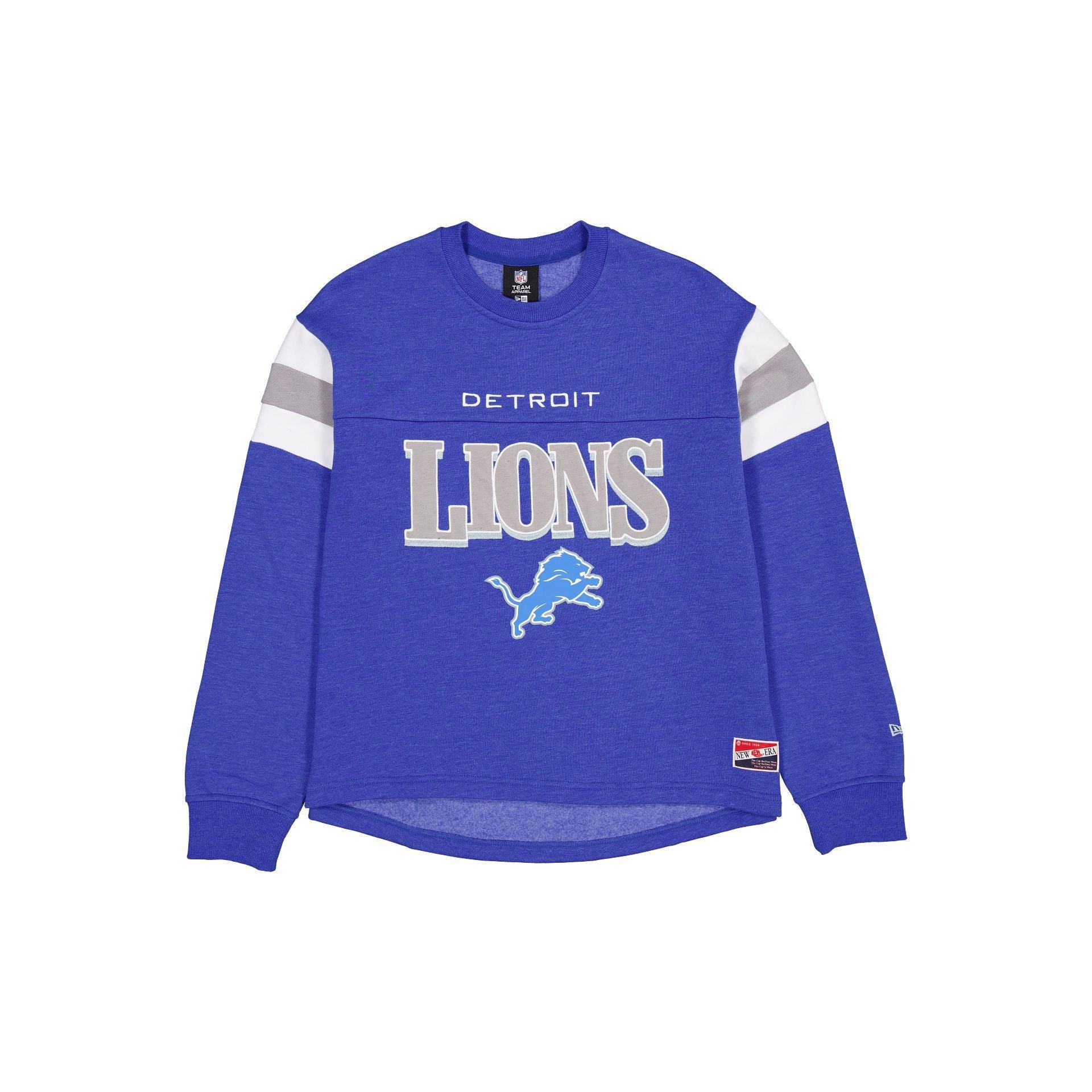 Detroit Lions Throwback Women's Crewneck Female Product Image