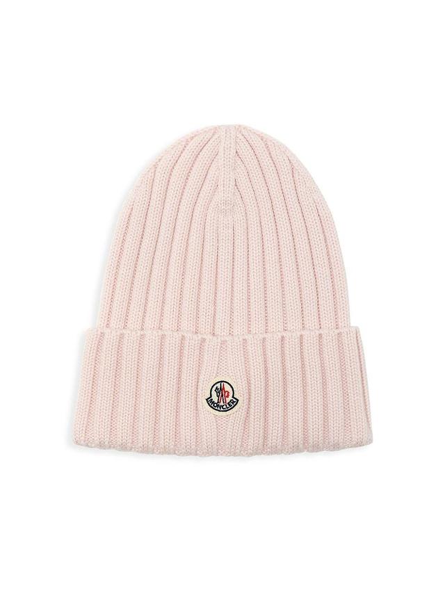 Womens Rib-Knit Virgin Wool Beanie Product Image