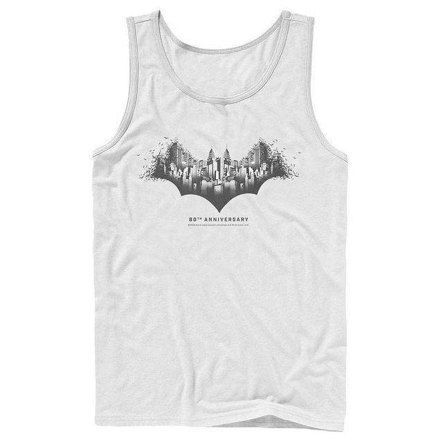 Mens DC Comics Batman Skyline Logo Tank Top Product Image