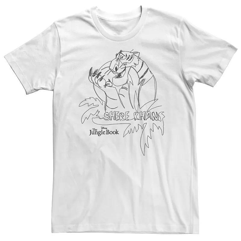 Big & Tall Disney The Jungle BookShere Khan Sketch Tee, Mens Product Image