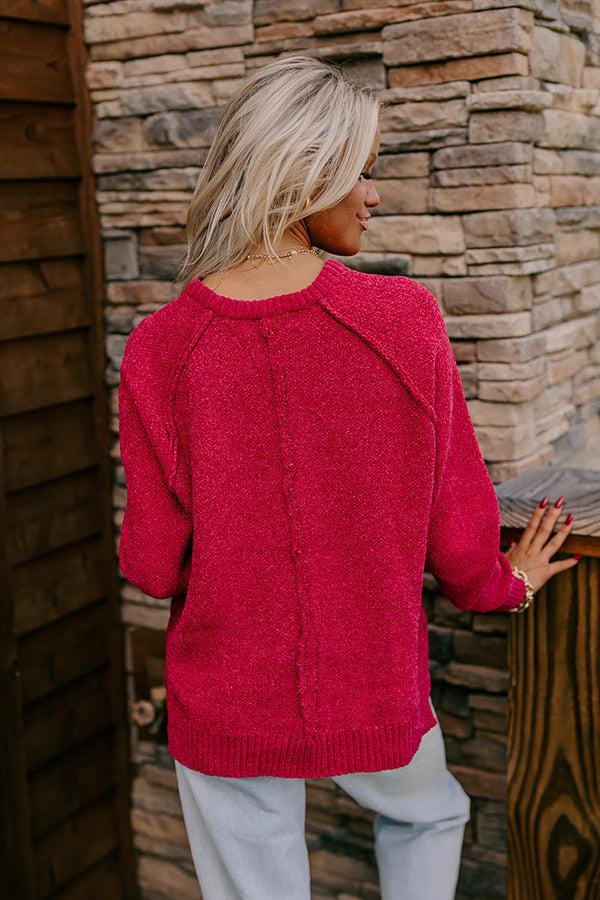 Fall Gratitude Knit Sweater In Rose Product Image