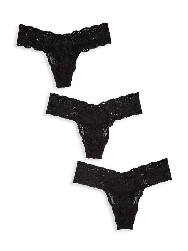 Cosabella Never Say Never Cutie Low-Rise Thongs, Set of 3 Product Image