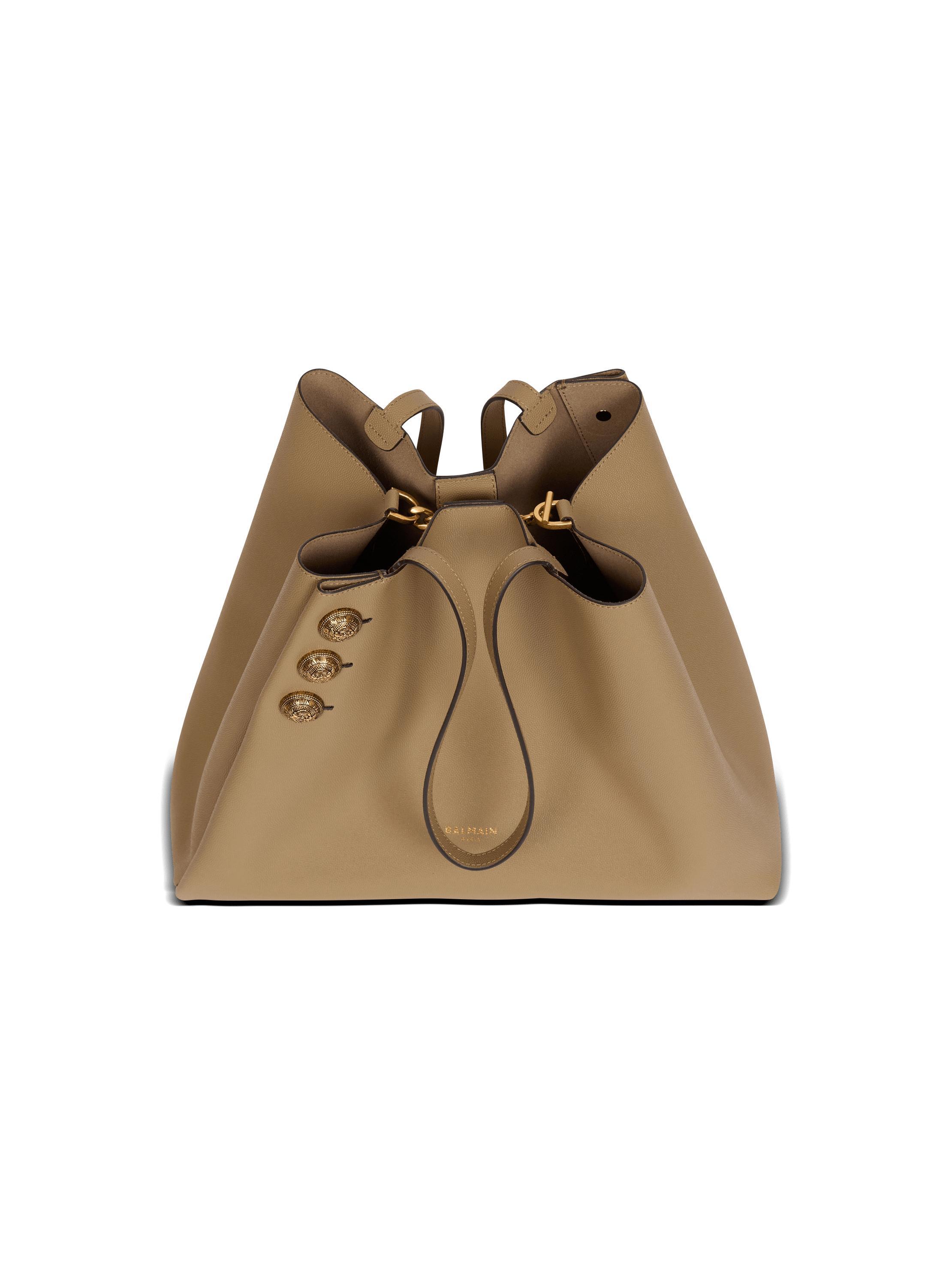 Emblème grained calfskin tote bag Product Image