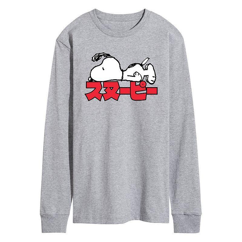 Mens Peanuts Kanji Snoopy Long Sleeve Tee Product Image