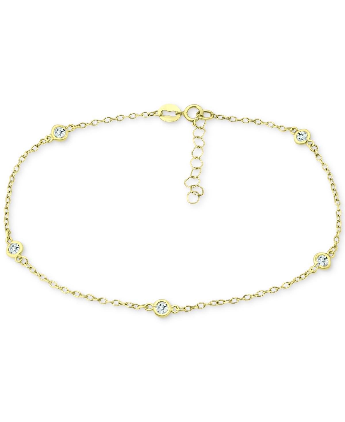 Giani Bernini Multi-Stone Ankle Bracelet (Also in Cubic Zirconia), Created for Macys Product Image