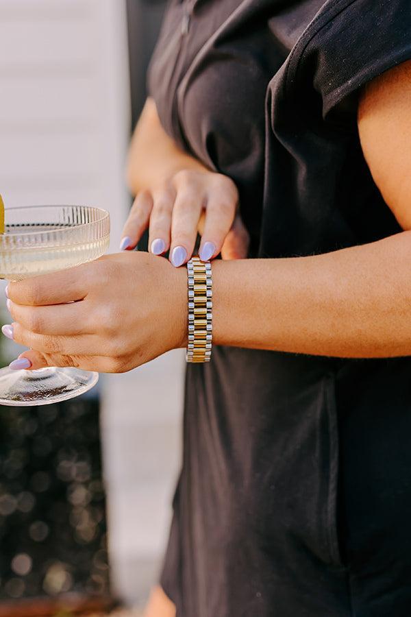 Large Watchband Bracelet in Silver Product Image