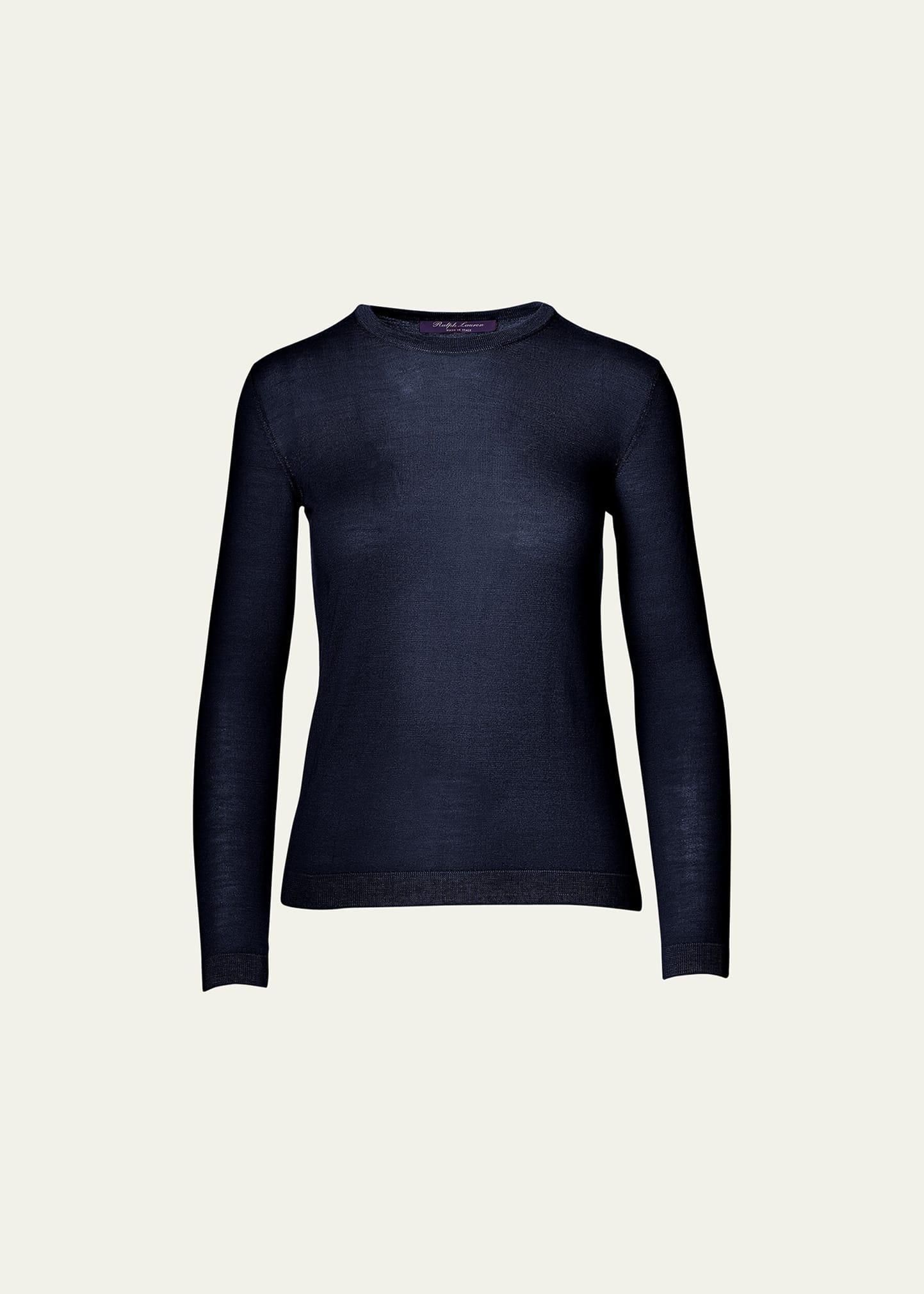 Womens Cashmere Crewneck Sweater Product Image