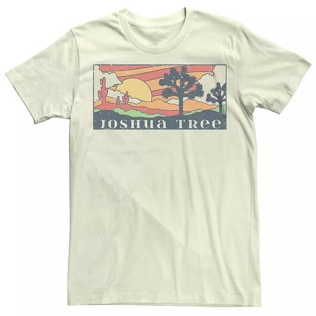 Mens Joshua Tree Desert Landscape Box Graphic Tee Product Image