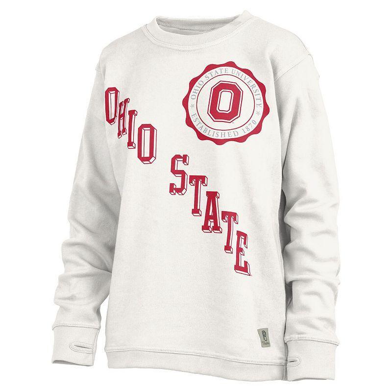 Womens Pressbox Ohio State Buckeyes Shoreline Sundown Pullover Sweatshirt Product Image