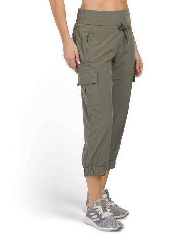 4-way Woven Capris for Women Product Image