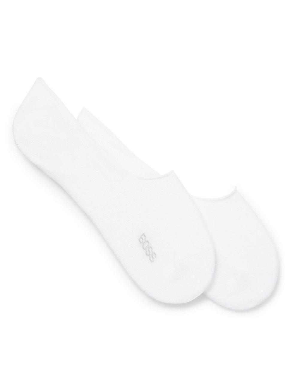 Mens Two-Pack Of Invisible Socks in a Cotton Blend Product Image