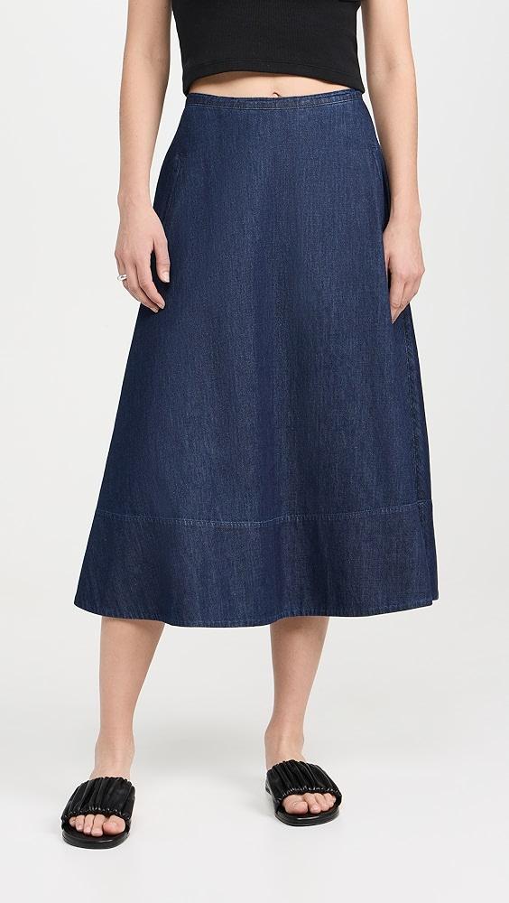 Tibi Summer Denim Circle Skirt | Shopbop Product Image