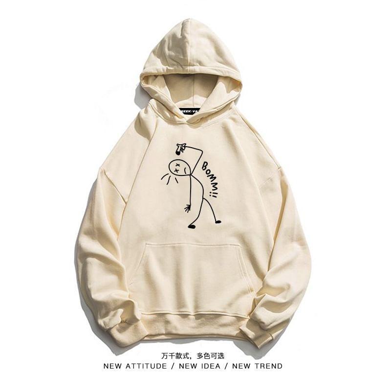 Cartoon Print Hoodie Product Image