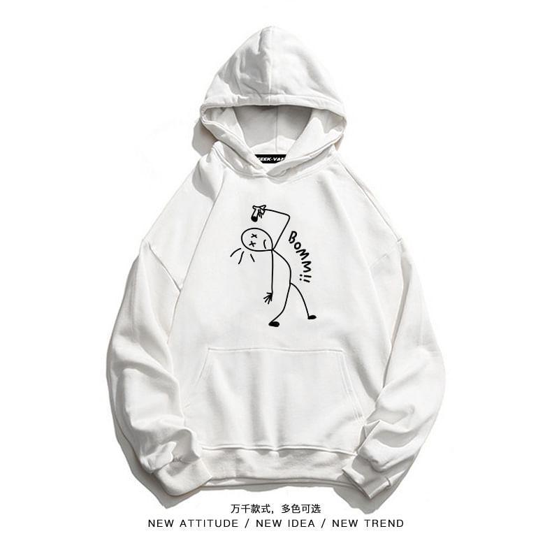 Cartoon Print Hoodie Product Image