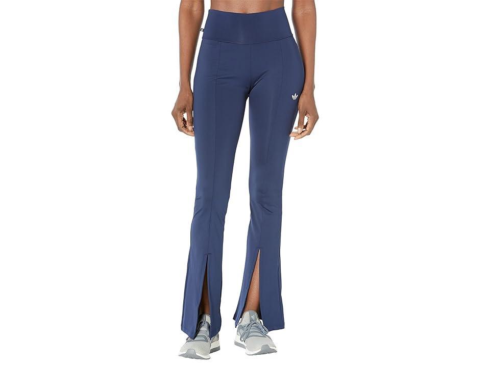 adidas Originals Essentials Trefoil Flared Pants (Night Indigo) Women's Clothing Product Image