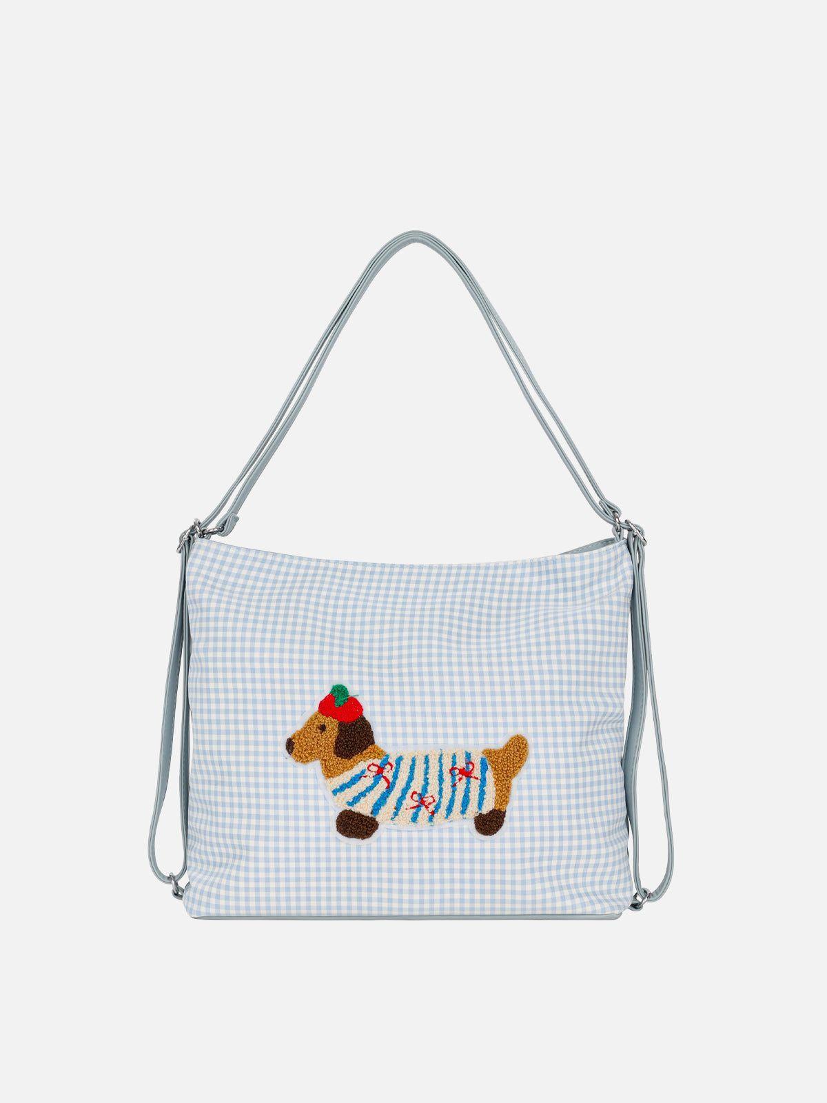 Embroidery Dog Tote Bag Product Image