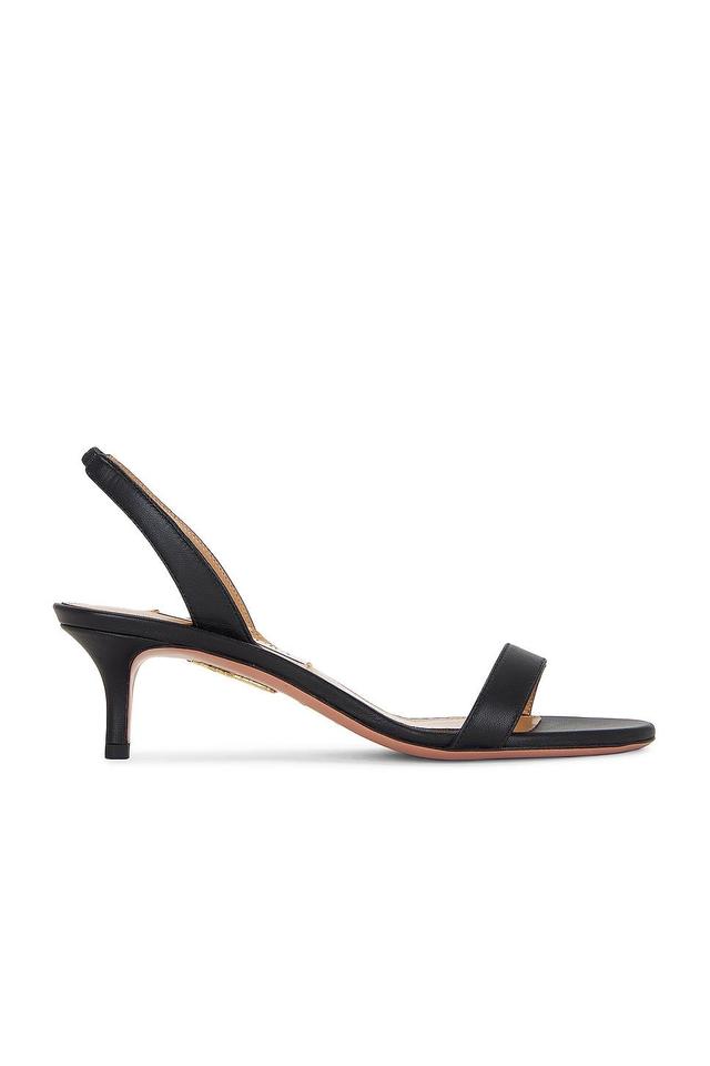 Aquazzura So Nude 50 Sandal in Black - Black. Size 38.5 (also in 36, 36.5, 37.5, 38, 39, 39.5, 40). Product Image