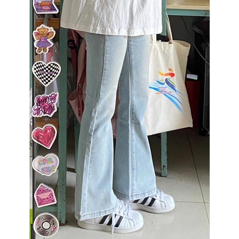 High Waist Flared Jeans Product Image